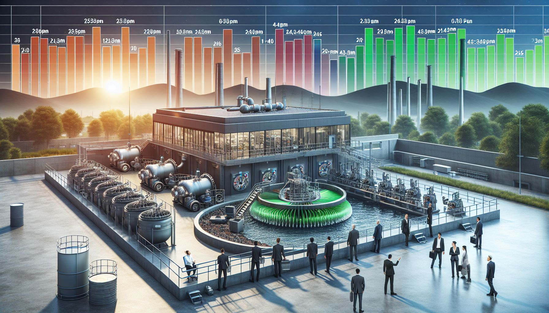 Managing variable industrial wastewater loads over time